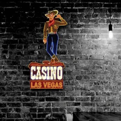 Blechschild &quot;Casino Las Vegas&quot;