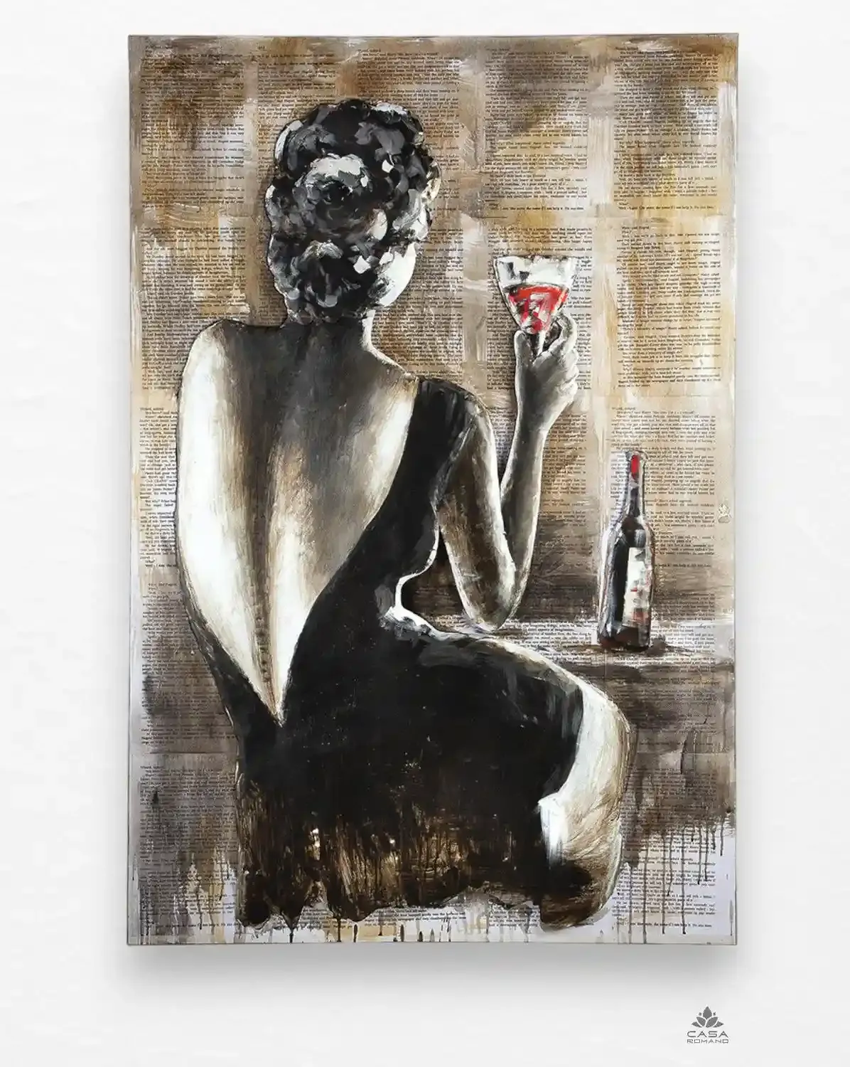 „Schönheit“ – Elegantes 3D-Leinwandbild | Frauenmotiv aus Metall (150 cm Höhe)