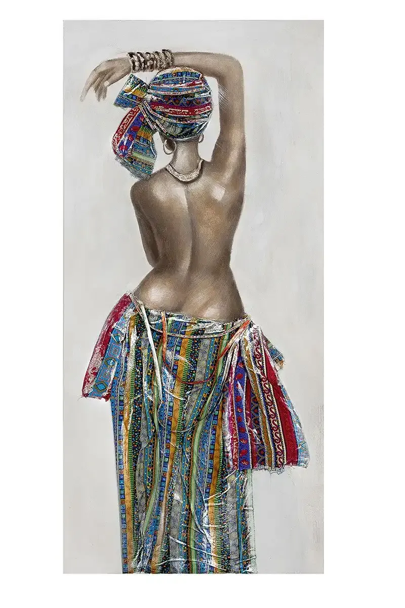 „Afrikanische Schönheit“ – 3D-Optik Leinwandbild