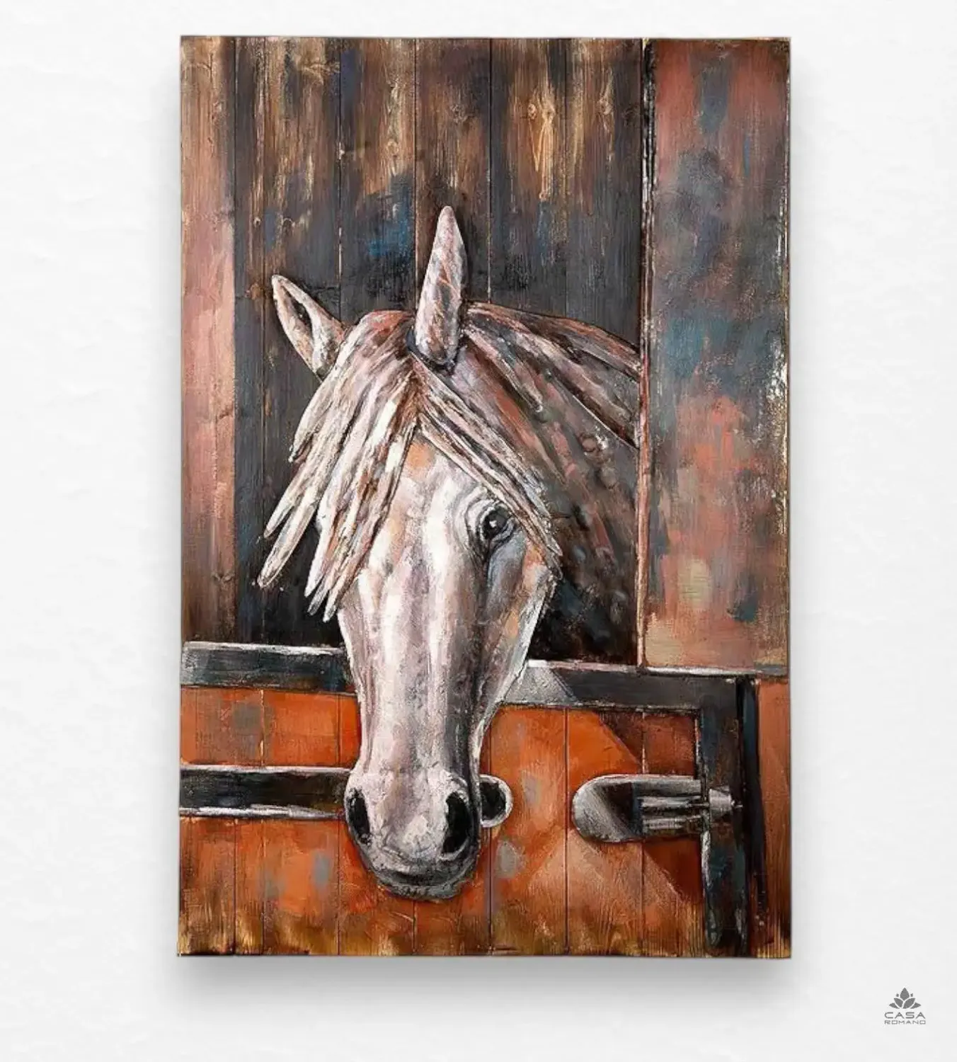 Pferd &quot;Azteca&quot; 3D-Optik Metall
Wandbild