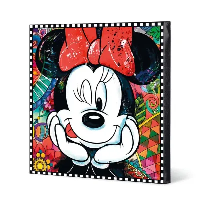 „Minnie Forever &amp; Ever“ – Handgemalte Disney-Leinwand | Made in Italy