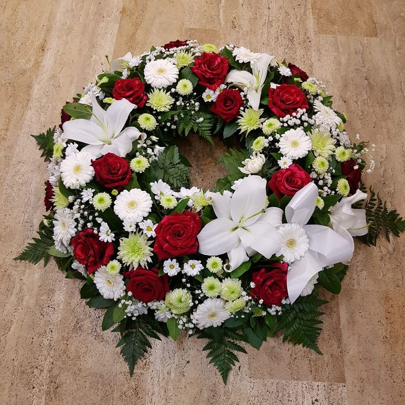 Couronne rouge et blanche