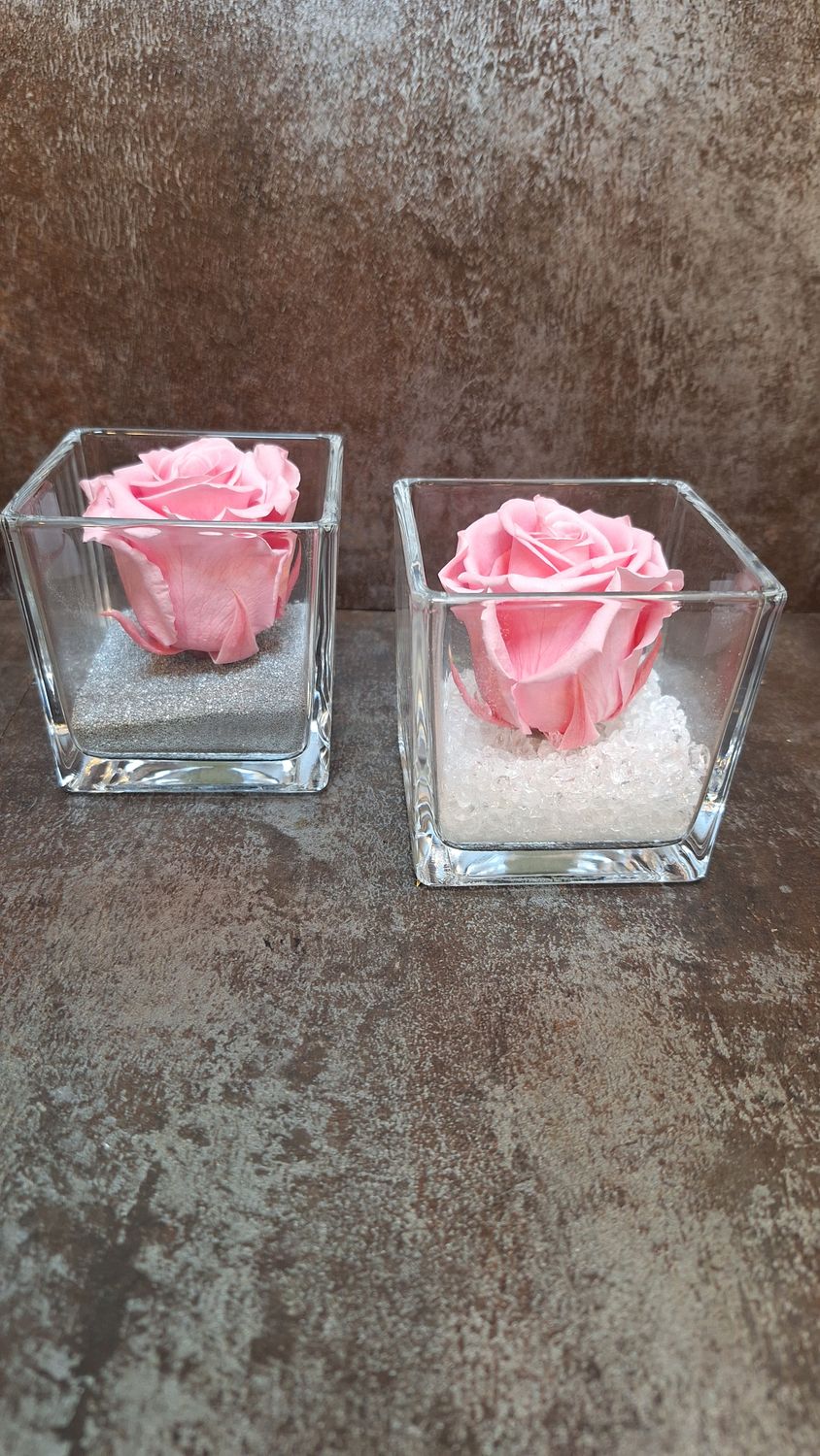 Rose eternelle cube