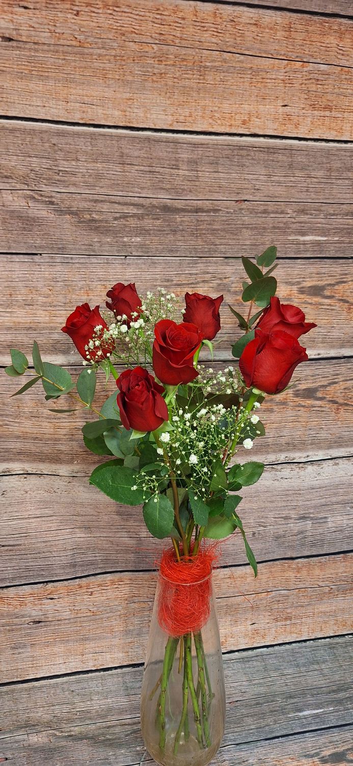 Bouquet 9 roses rouges