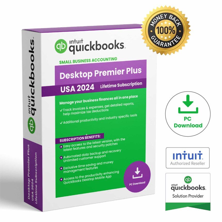 QuickBooks Desktop Premier 2024 Lifetime License US Version