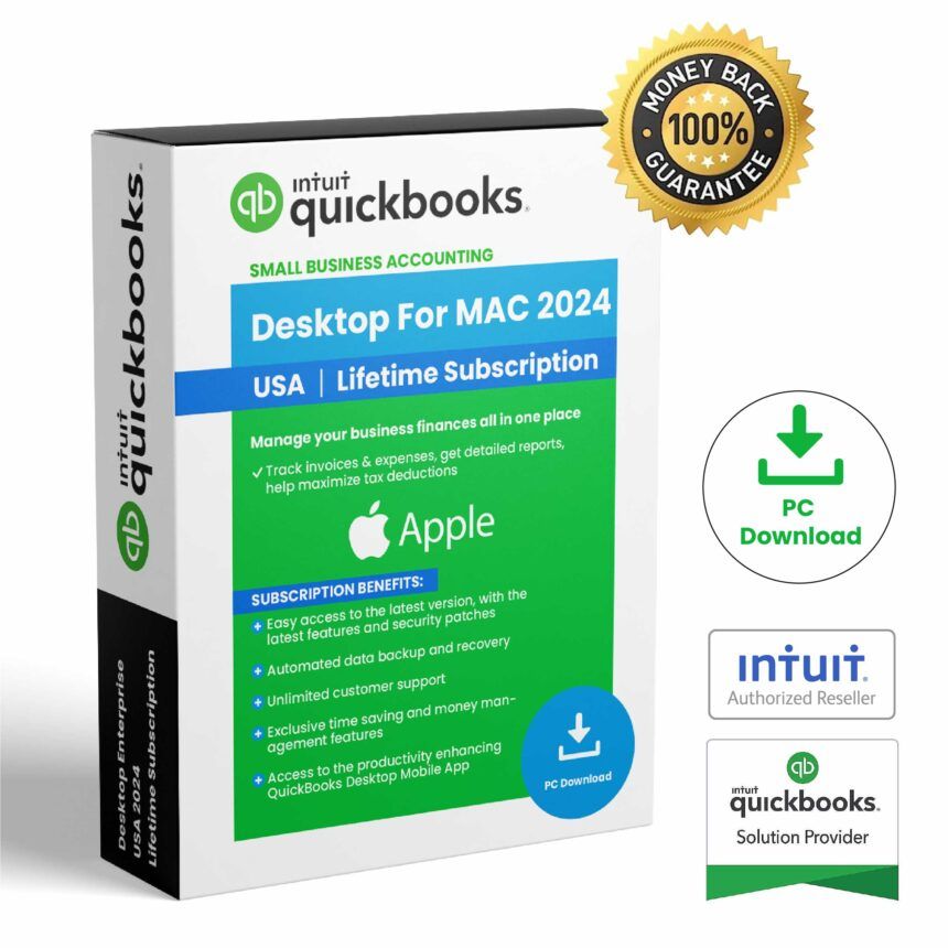 QuickBooks Mac Desktop 2024 Lifetime License US Version