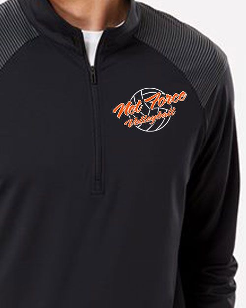 Adidas - Shoulder Stripe Quarter-Zip Pullover - A520