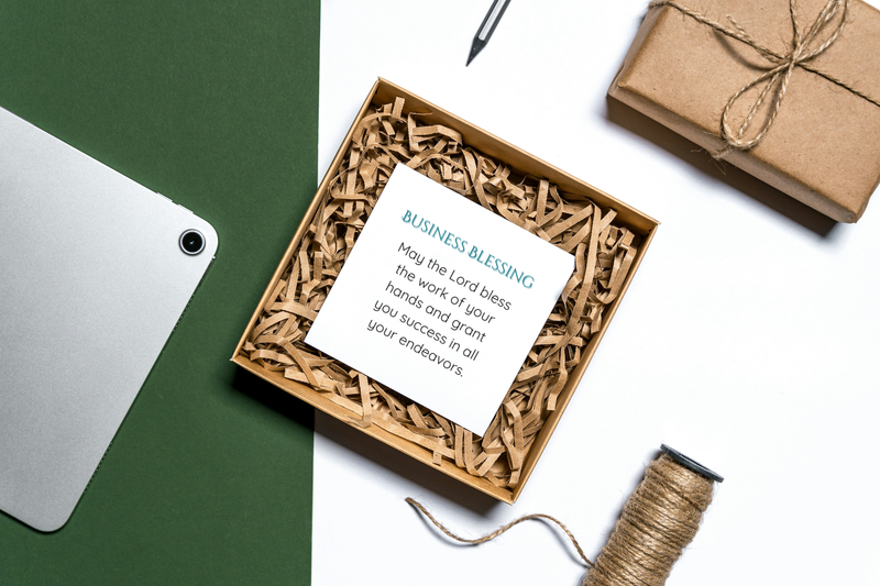 Business Blessing Cards