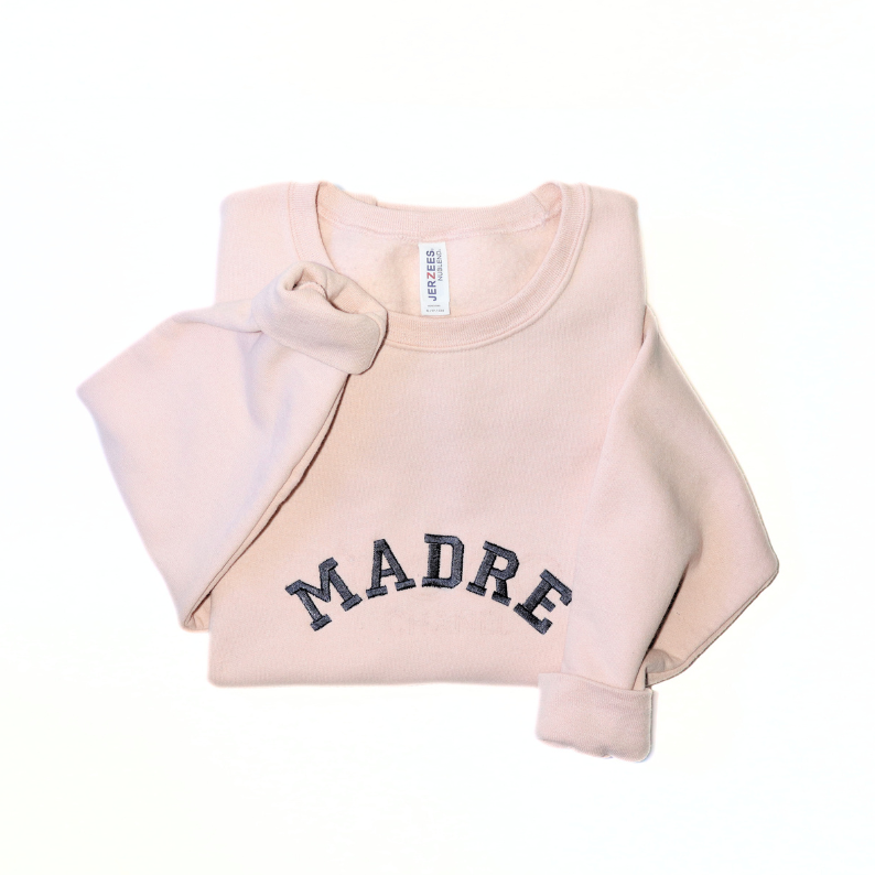 Madre Embroidered Crewneck Sweatshirt