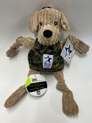HuggleHounds WCC Camo YELLOW LAB Knottie Large