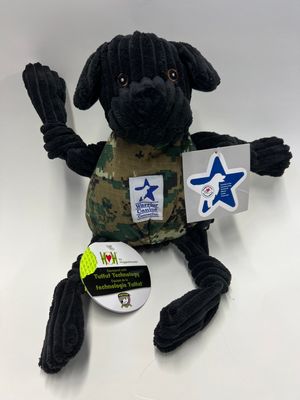 HuggleHounds WCC Camo BLACK LAB Knottie Large