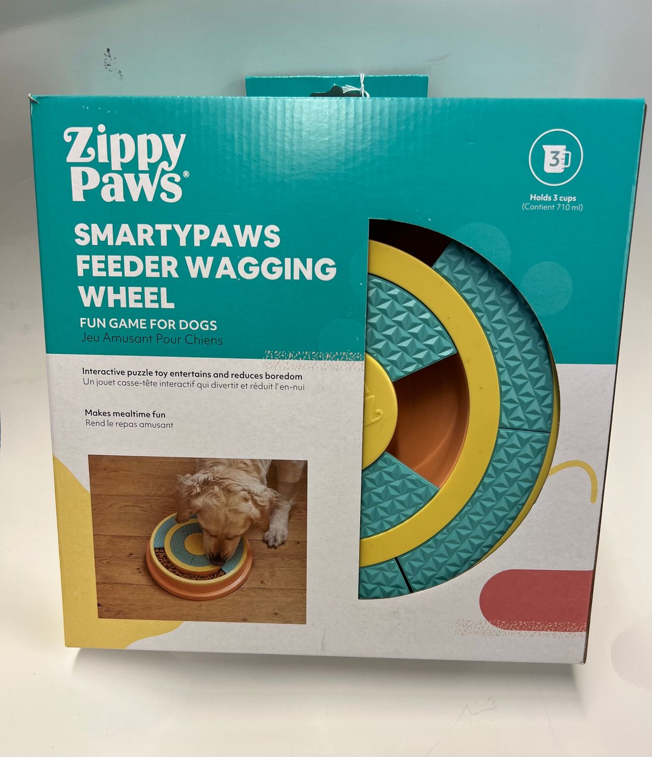 Zippy Paws SmartyPaws Puzzler Feeder Bowl - Wagging Wheel