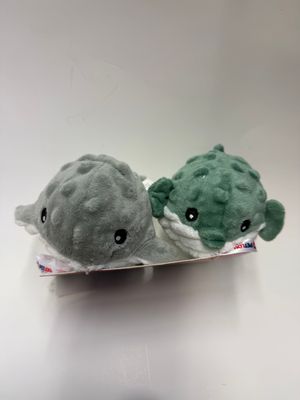 Petlou 4" Ez Squeaky Ball Twin Pack, Whale &amp; Puffer