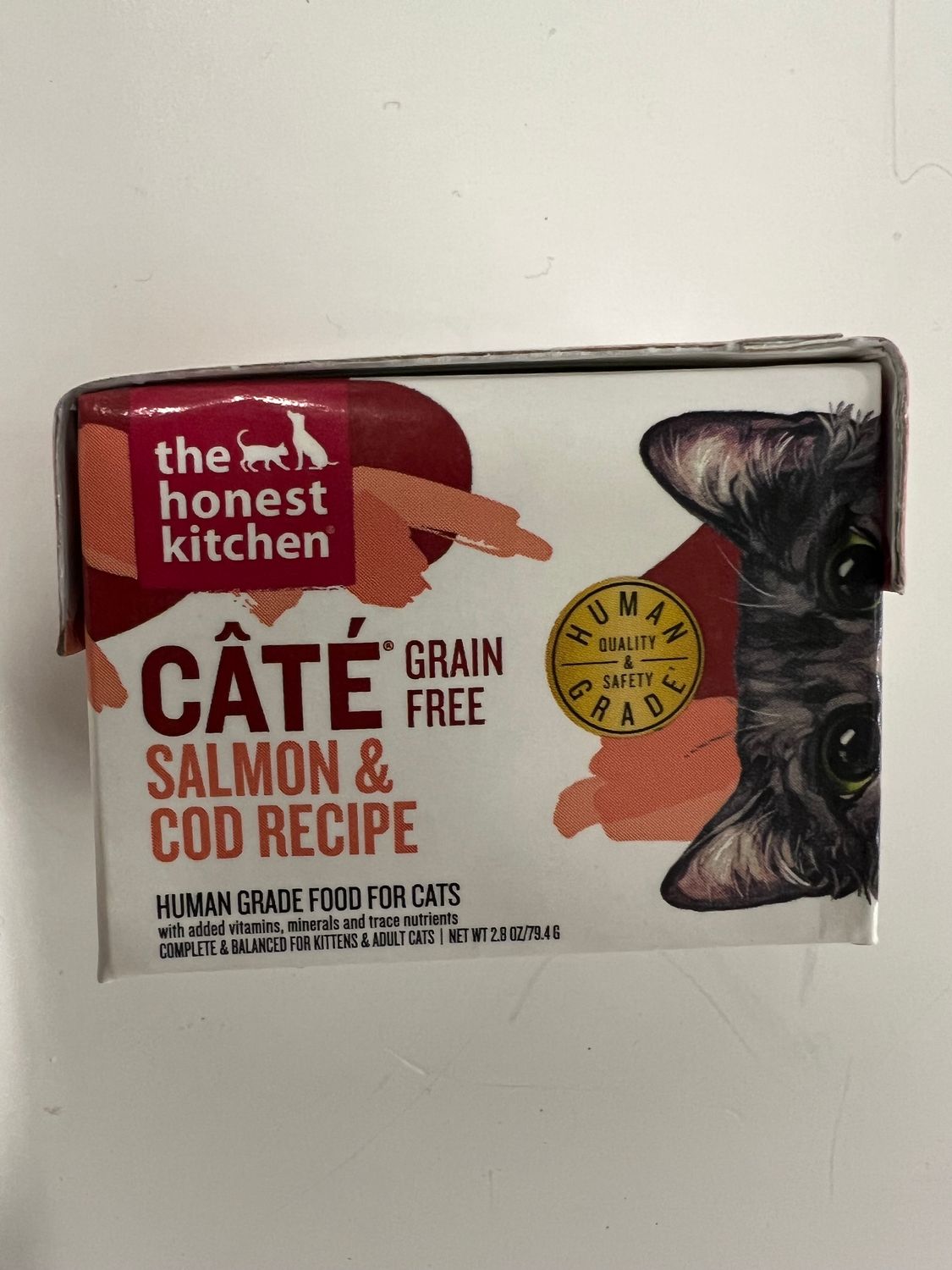 The Honest Kitchen CAT Minced Salmon &amp; Cod Recipe in Fish Broth Gravy 5.5 oz Carton