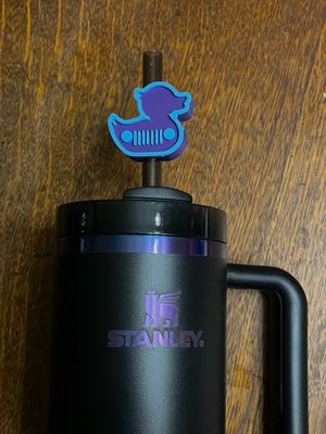 Cute Two Color Slides For Tumbler Straws