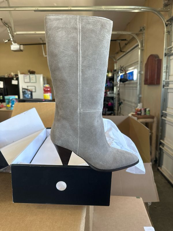 Nine West Women’s Ceynote Suede Boots Size 9.5 Taupe