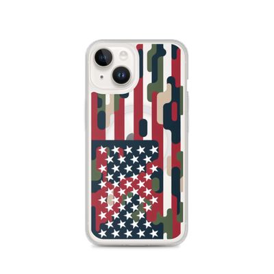 US FLAG MagSafe® clear case for iPhone®