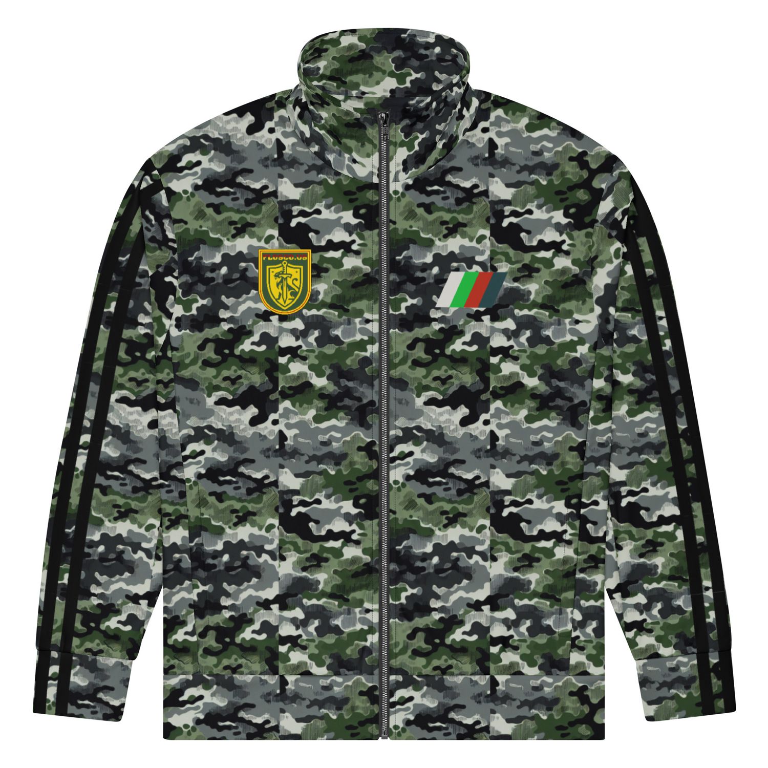 GBG camo Track Suit top with black stripes