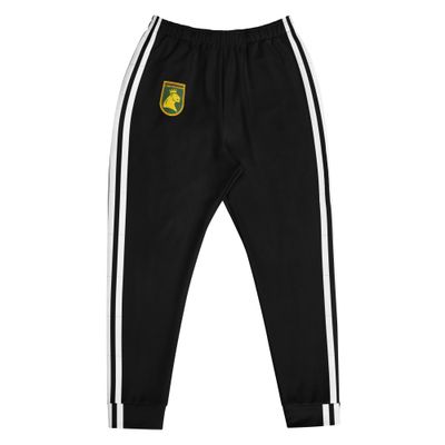 Black Track Suit bottom with white stripes