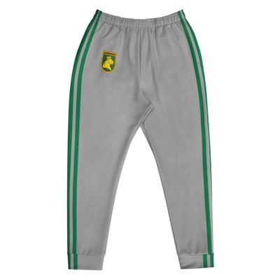 Russian Grey Track Suit bottom with green stripes