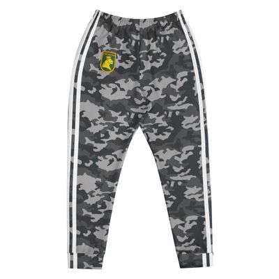 Digital BLK-GRY camo Track Suit bottom with white stripes
