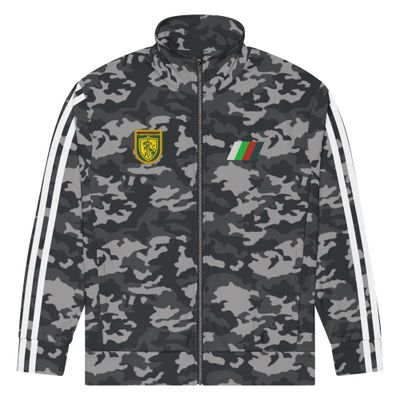 Digital BLK-GRY camo Track Suit bottom with white stripes