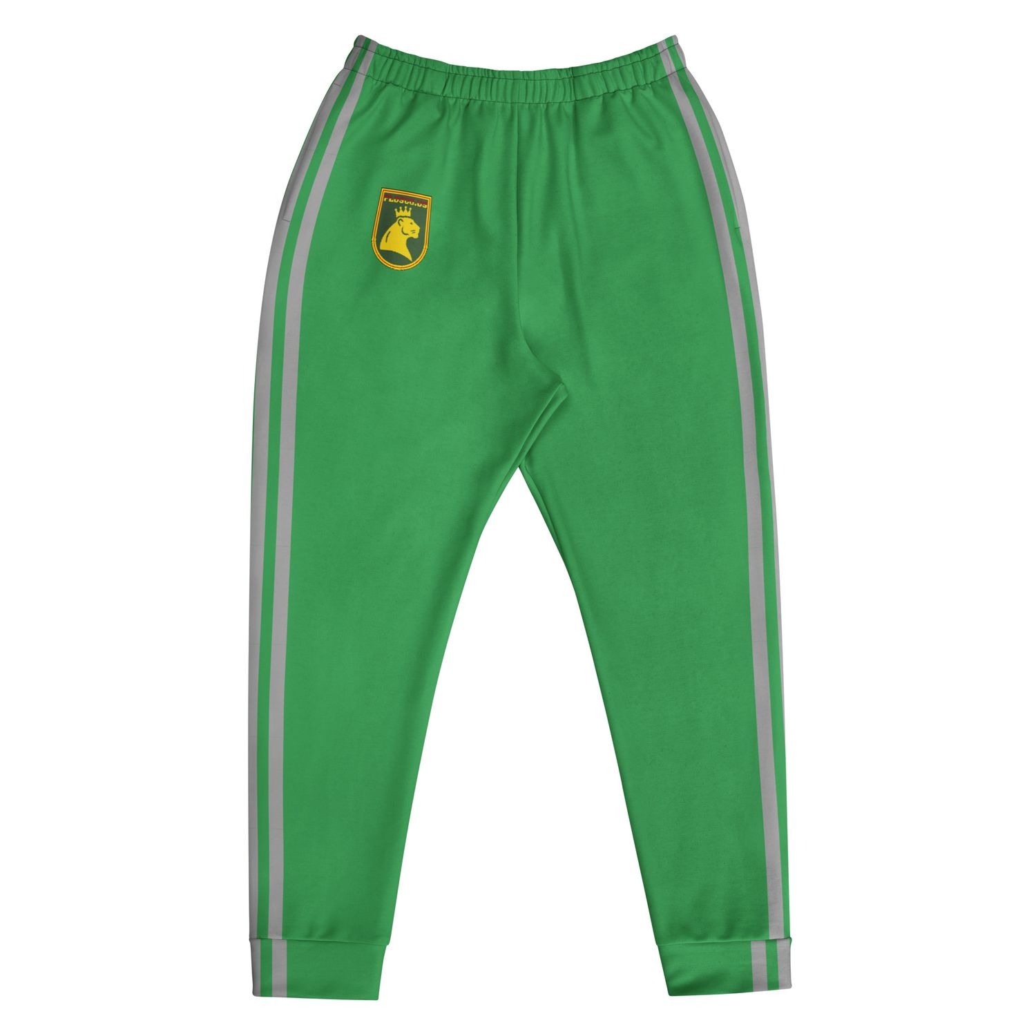Sea Green Track Suit bottom with grey stripes