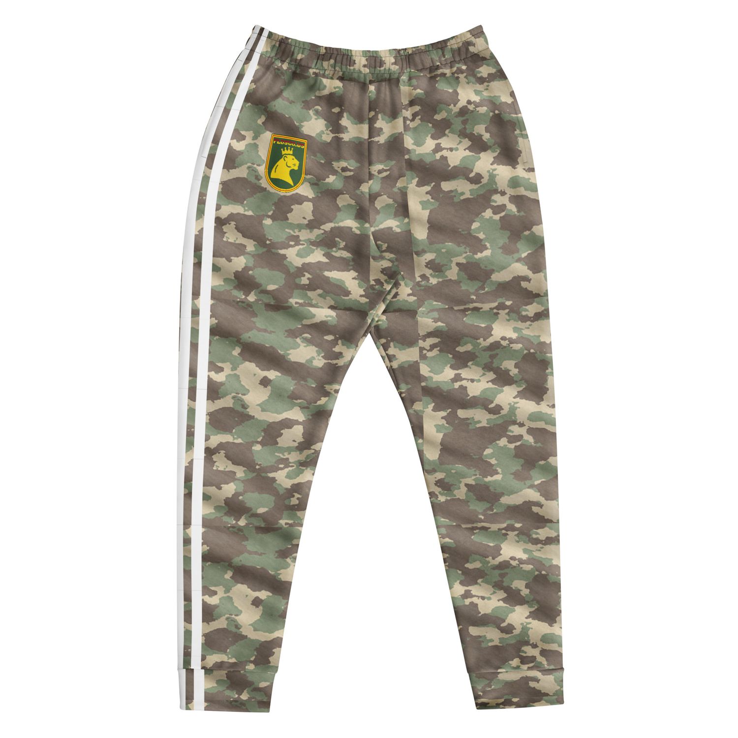 Duck Hunter camo Track Suit bottom with white stripes