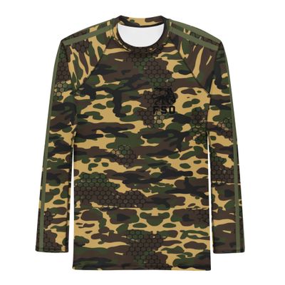  Jungle Camo Performance Top W/OD Stripes