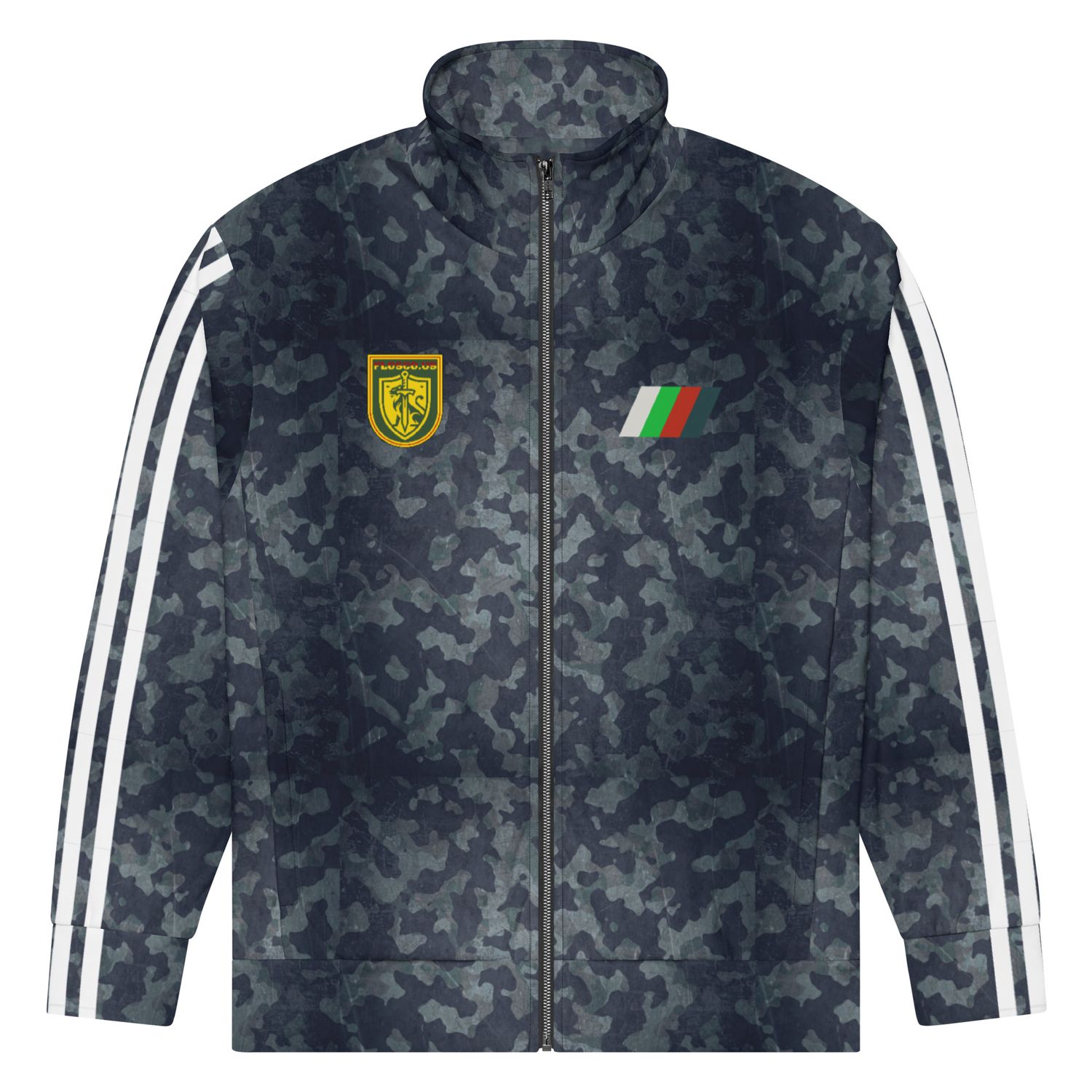 GB Camo Track Suit Top with white stripes