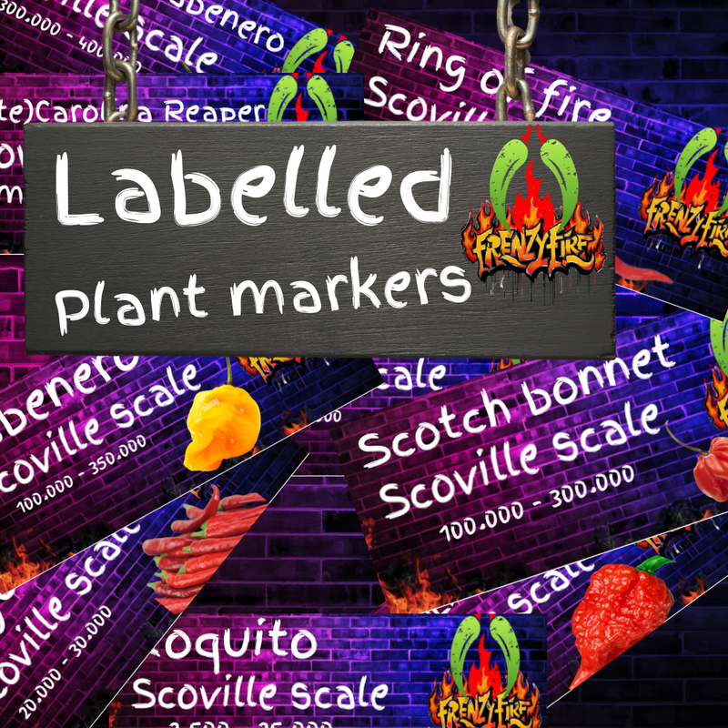 Weather proof labelled plant markers