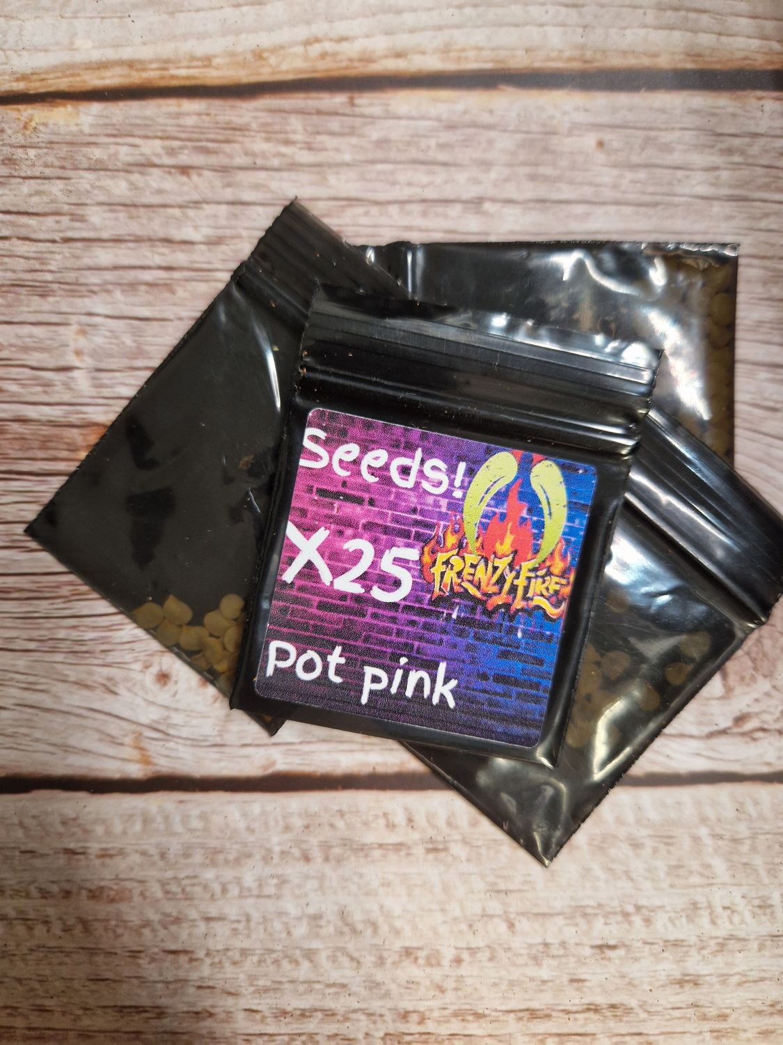 Pot pink seeds