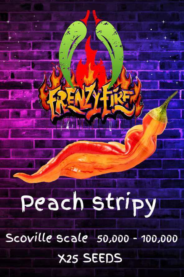 Peach stripy seeds