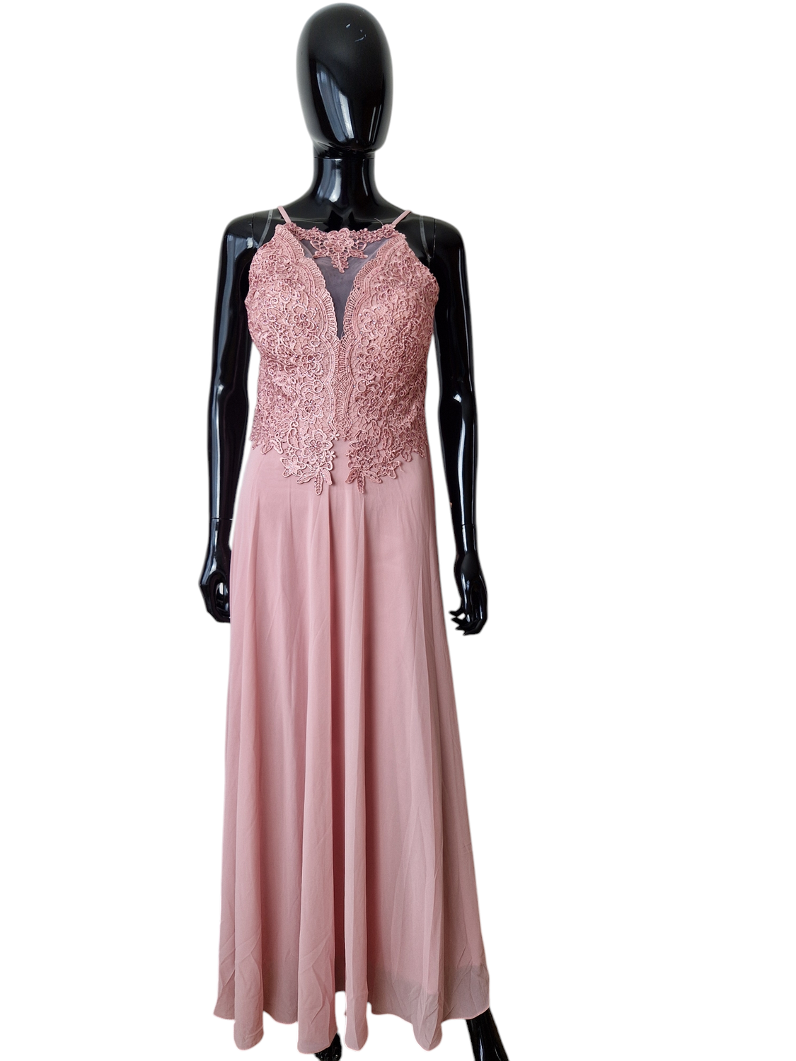 roze avondjurk