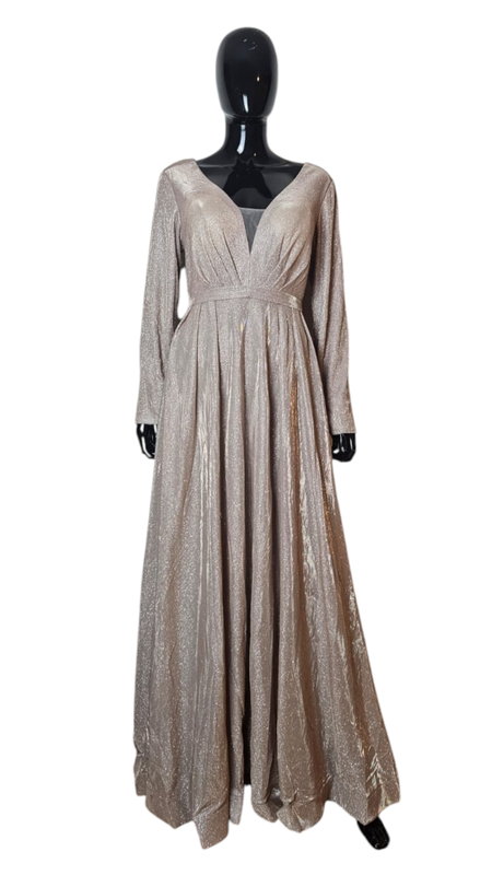 Glitter jurk met mouwen