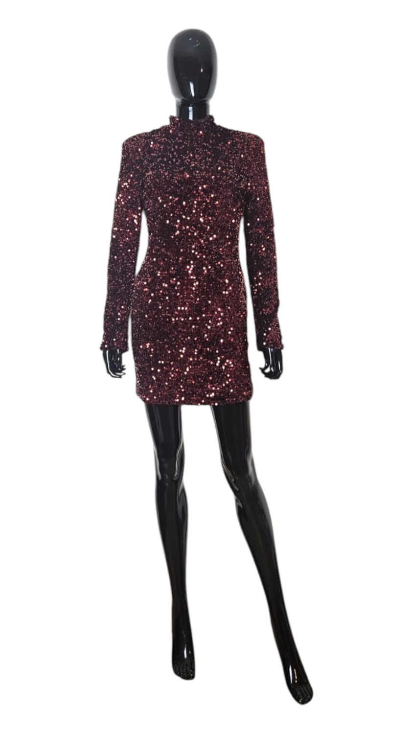 Korte glitter jurk