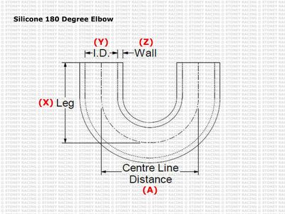 Silicone 180 Degree Elbow Hose Coupler