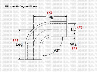 Silicone 90 Degree Elbow Hose Coupler