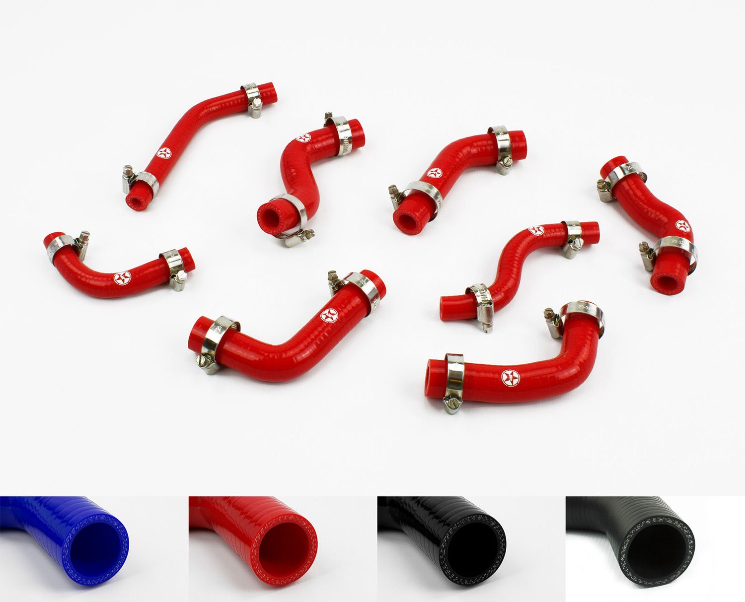 Toyota MR2 MK1 AW11 RHD Silicone Front Trunk Heater &amp; Brake Booster Hose Kit
