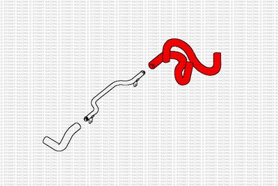 Land Rover Defender 200TDI RHD '89-'91 Silicone Heater Coolant Hose Kit
