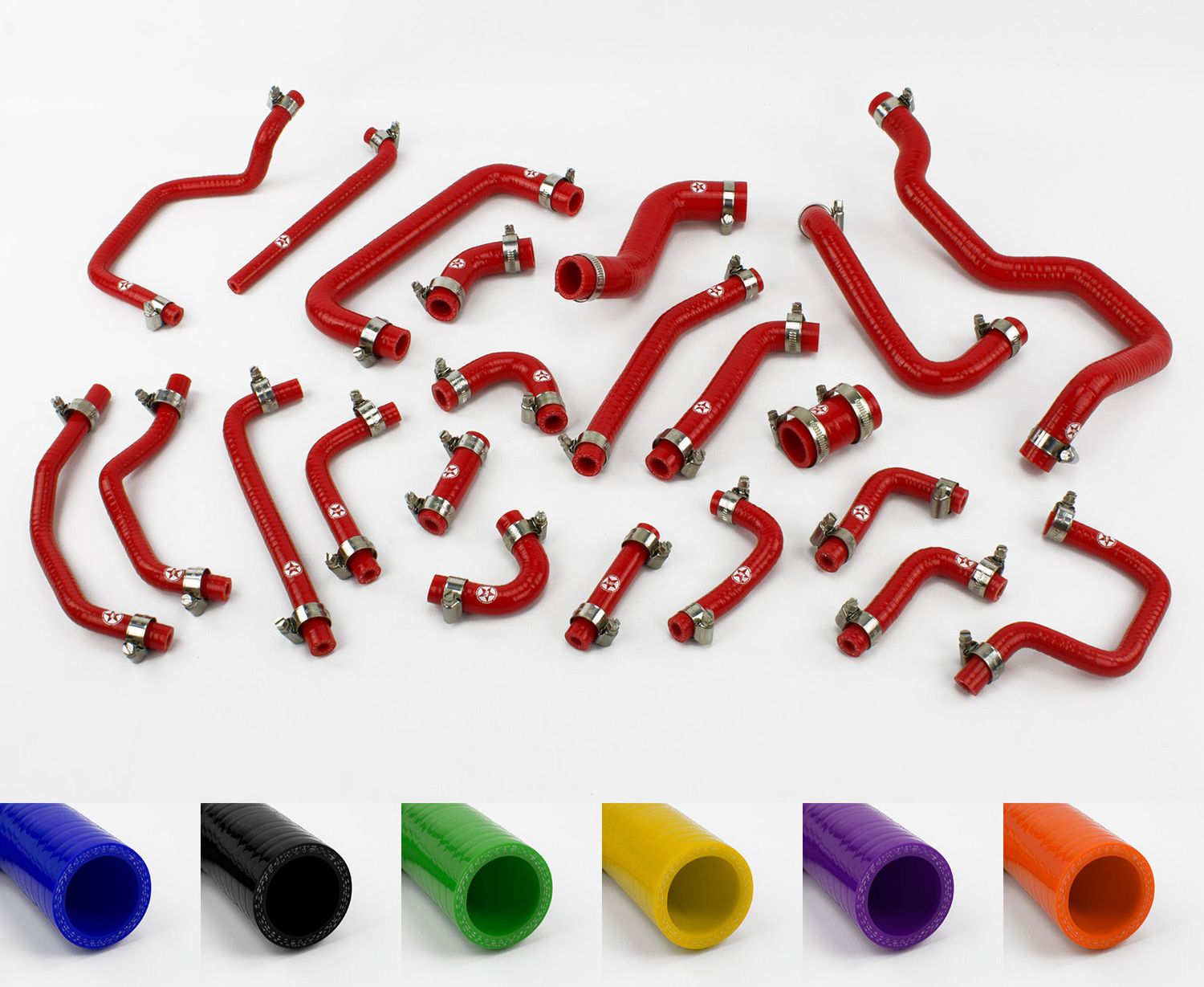 Toyota MR2 MK2 Turbo Rev1-2 Silicone Ancillary Coolant &amp; Breather Hose Kit