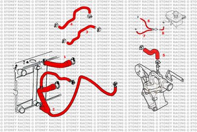 Land Rover Discovery 300TDI Silicone Radiator Coolant Hose Kit