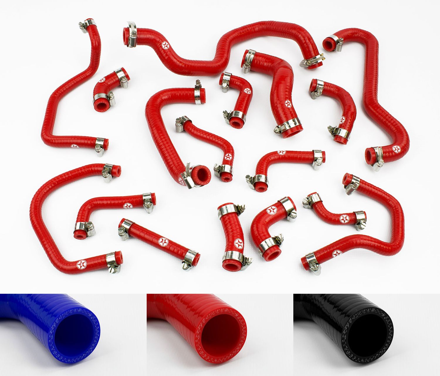 Toyota MR2 MK2 NA Rev3 Silicone Ancillary Coolant &amp; Breather Hose Kit