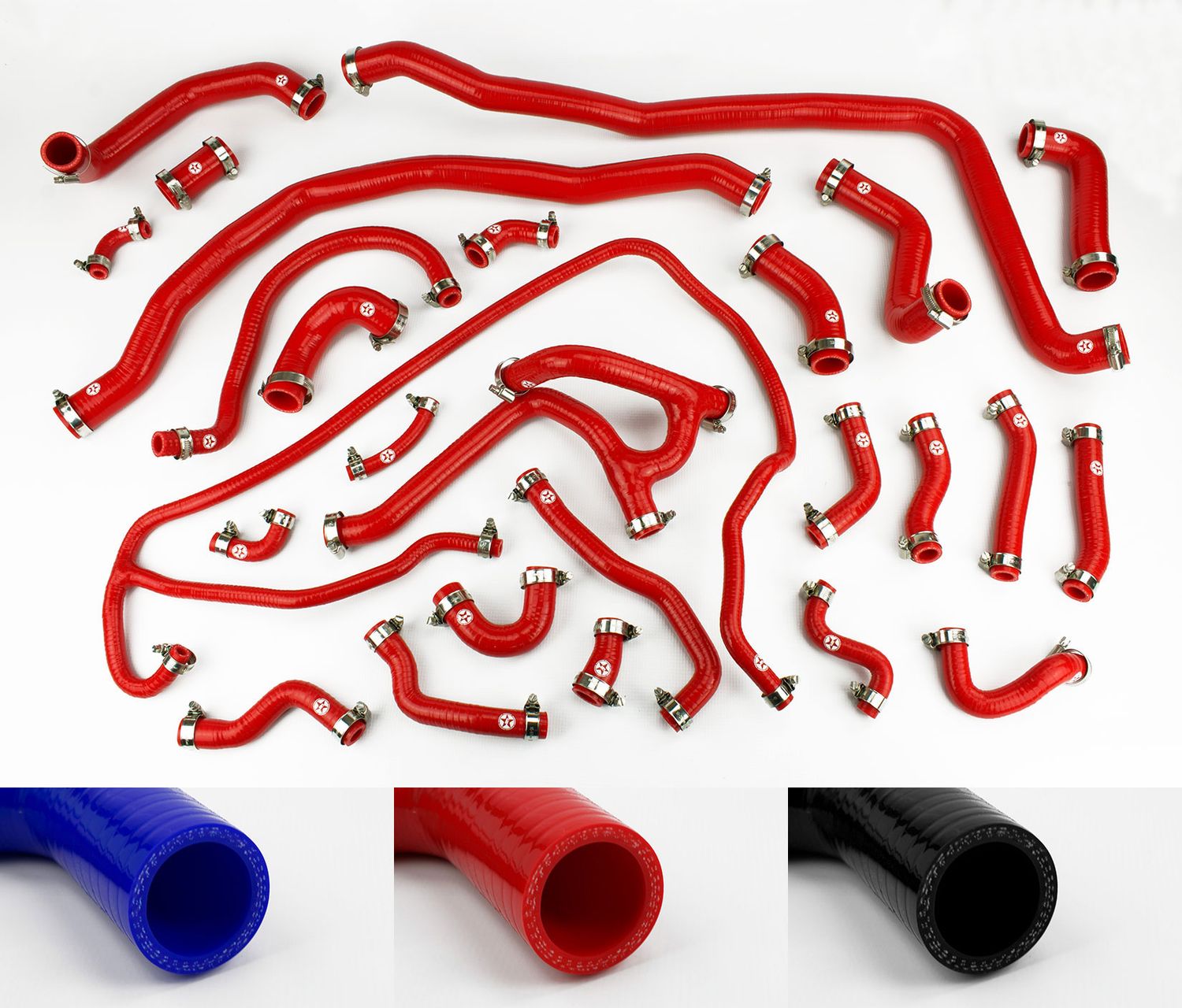 MG TF Silicone PRT Radiator Coolant &amp; Breather Hose Kit