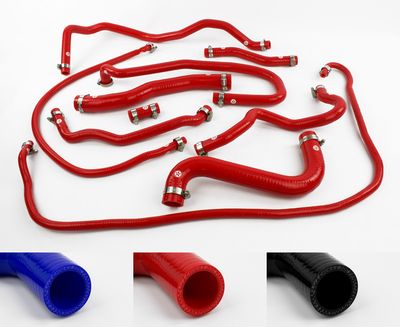 Ford Fiesta MK6 Facelift ST150 Silicone Radiator Coolant Hose Kit Blue