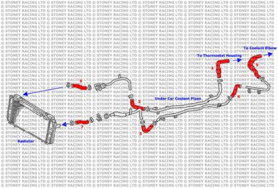 Toyota MR2 MK2 Silicone Main Radiator Coolant Hose Kit