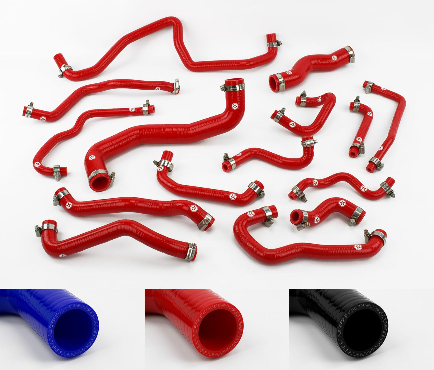 Nissan 350Z Z33 VQ35DE Silicone Radiator Coolant &amp; Breather Hose Kit