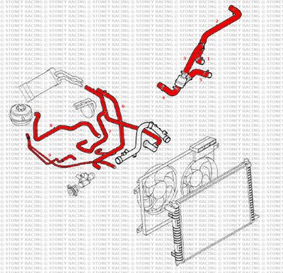 Land Rover Freelander MK1 1.8 Petrol Silicone PRT Radiator Coolant Hose Kit