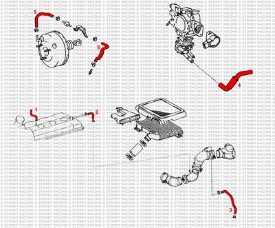 Toyota Celica GT4 ST185 Silicone Breather/Vacuum Hose Kit