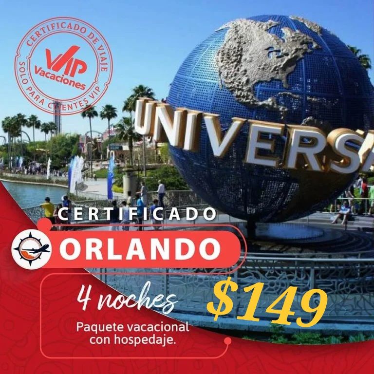 Certificado 4 Noches Orlando  PROMO